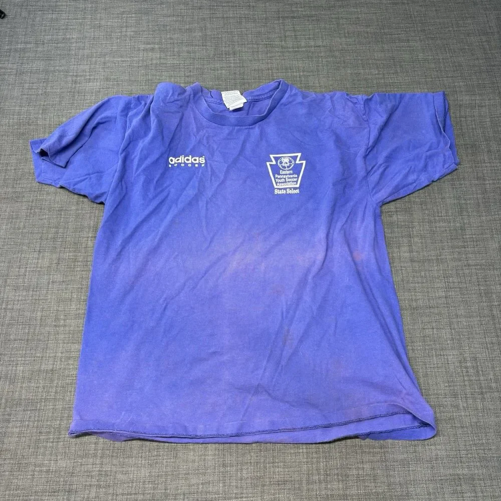 VTG 90s Adidas Soccer Eastern Pennsylvania Youth Soccer Association Shirt L